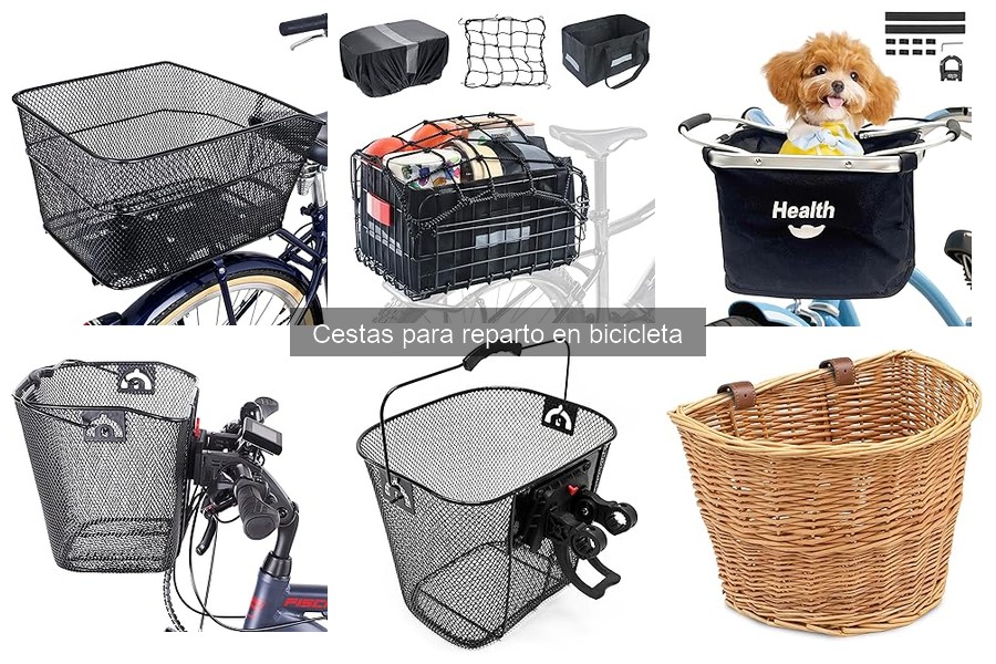 Mejores cestas para reparto de comida en bicicleta