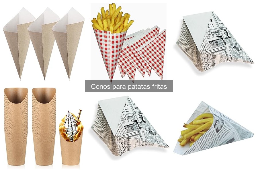 Mejores conos para patatas fritas para eventos al aire libre