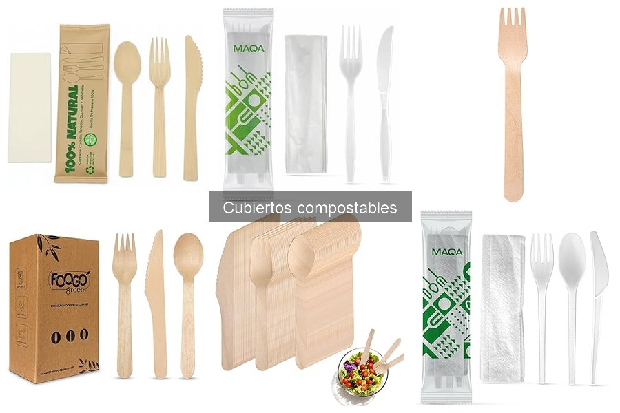 Mejores cubiertos compostables para eventos al aire libre