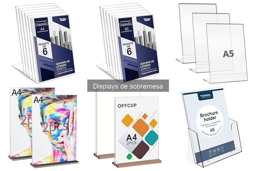 Mejores displays de sobremesa para restaurantes pequeños
