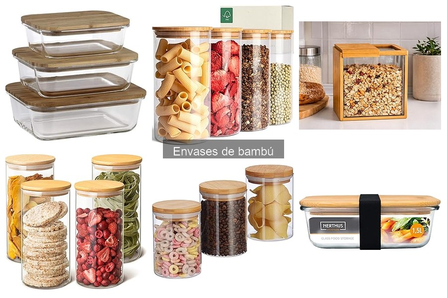 Mejores envases de bambú para comida para llevar
