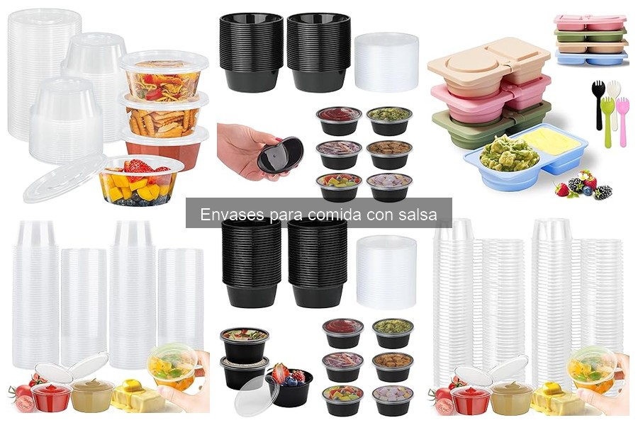 Mejores envases para comida con salsa: tipos y características