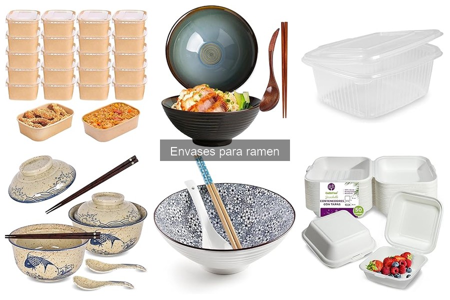 Mejores envases para ramen delivery: comparativa y análisis