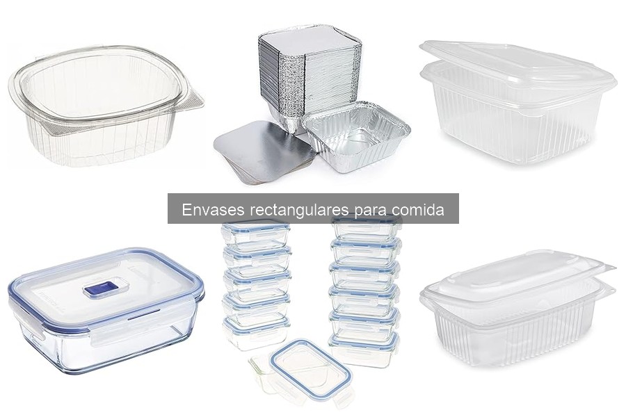 Mejores envases rectangulares económicos para delivery