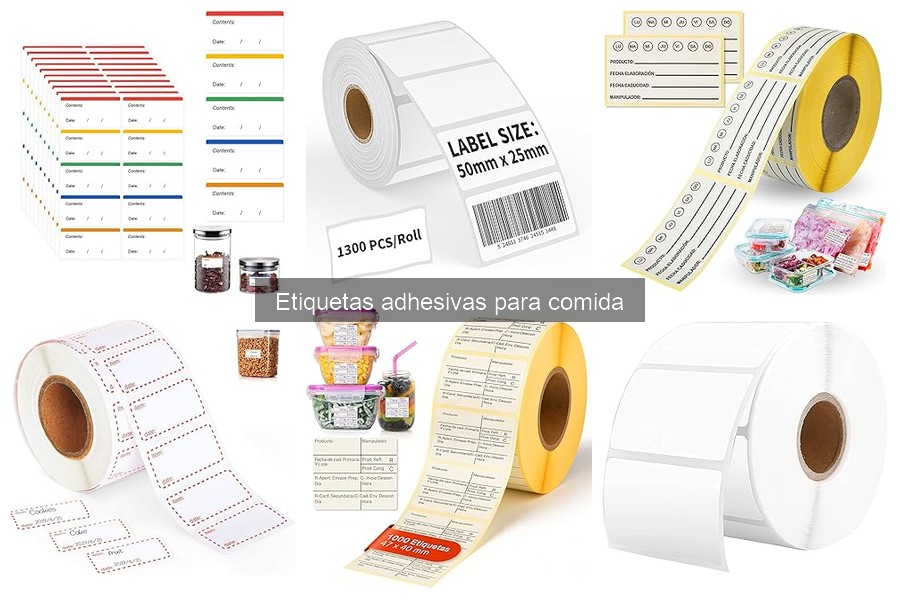 Mejores etiquetas adhesivas para comida en Amazon: Comparativa