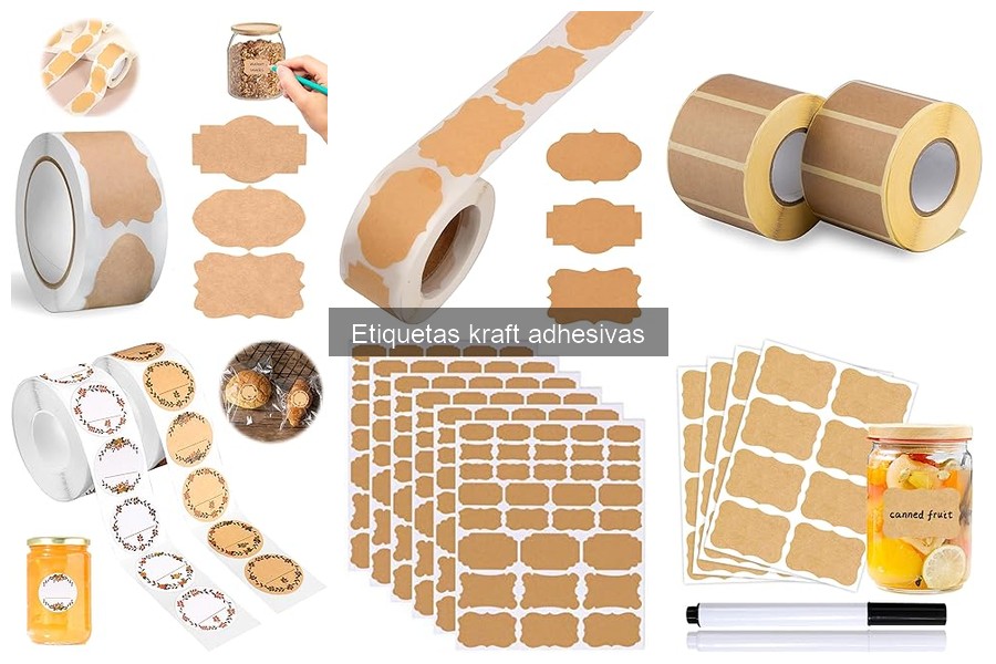 Mejores etiquetas kraft adhesivas para restaurantes delivery