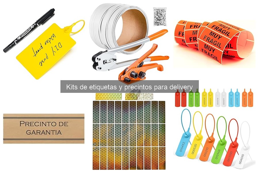 Mejores kits de etiquetas y precintos para delivery en 2023