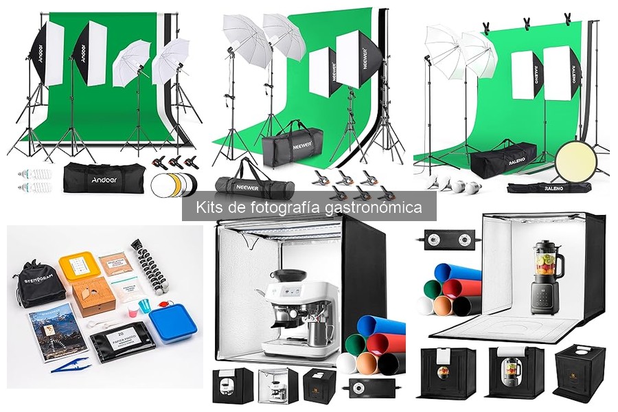 Mejores kits de fotografía gastronómica para principiantes