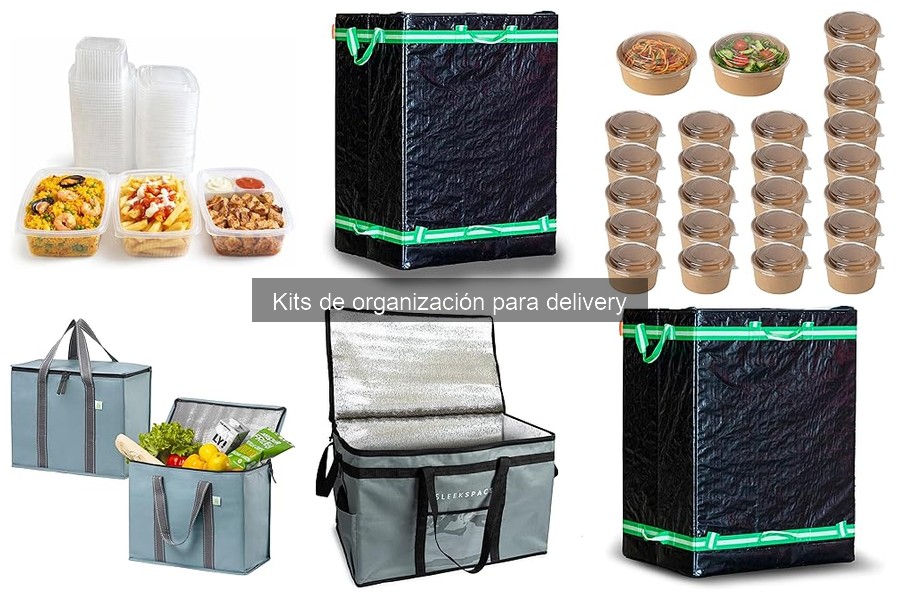 Mejores kits de organización para delivery según tipo de comida