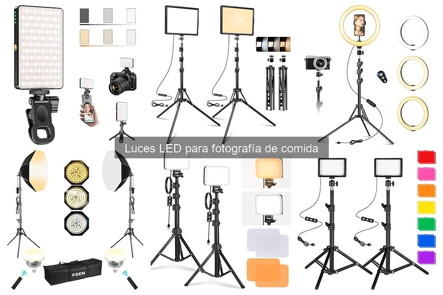 Mejores luces LED para fotografía de comida en 2023
