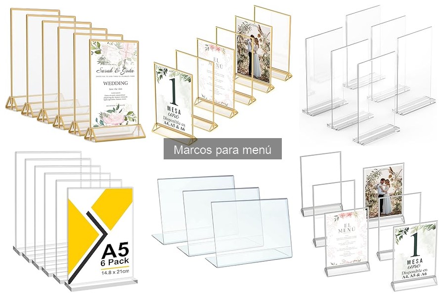 Mejores lugares para comprar marcos para menú a buen precio