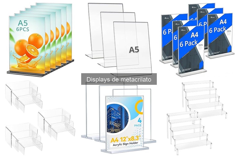Mejores marcas de displays de metacrilato para tu negocio