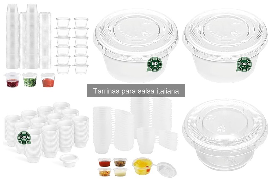 Mejores marcas de tarrinas para salsa italiana para delivery