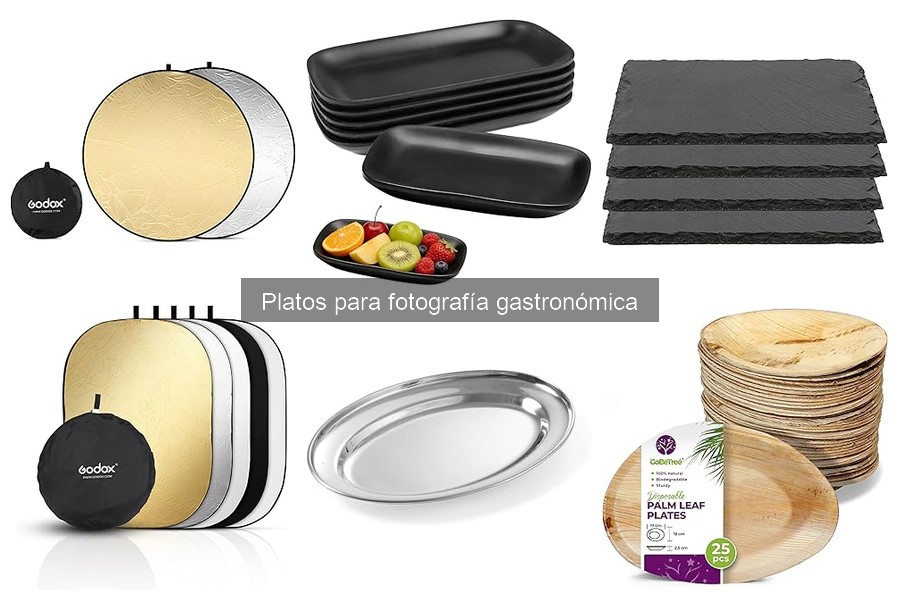 Mejores materiales de platos para fotografía gastronómica