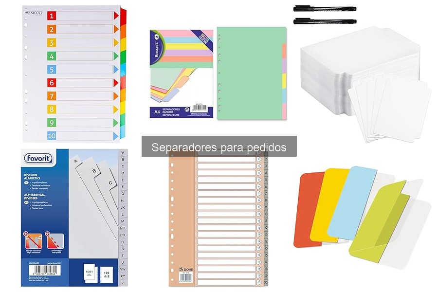 Mejores materiales para separadores de pedidos en restaurantes