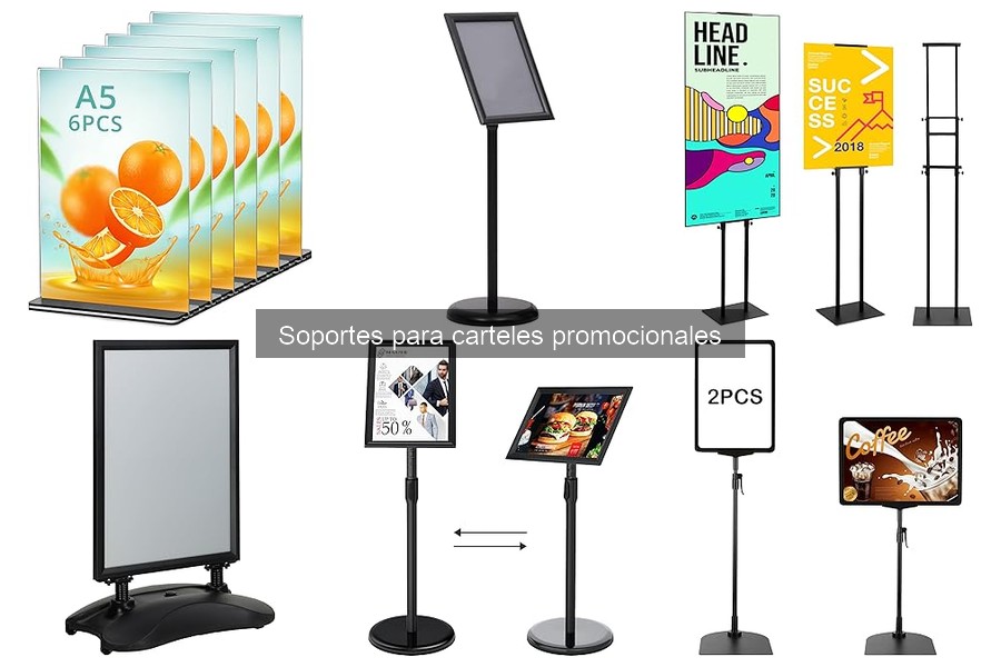 Mejores materiales para soportes de carteles promocionales