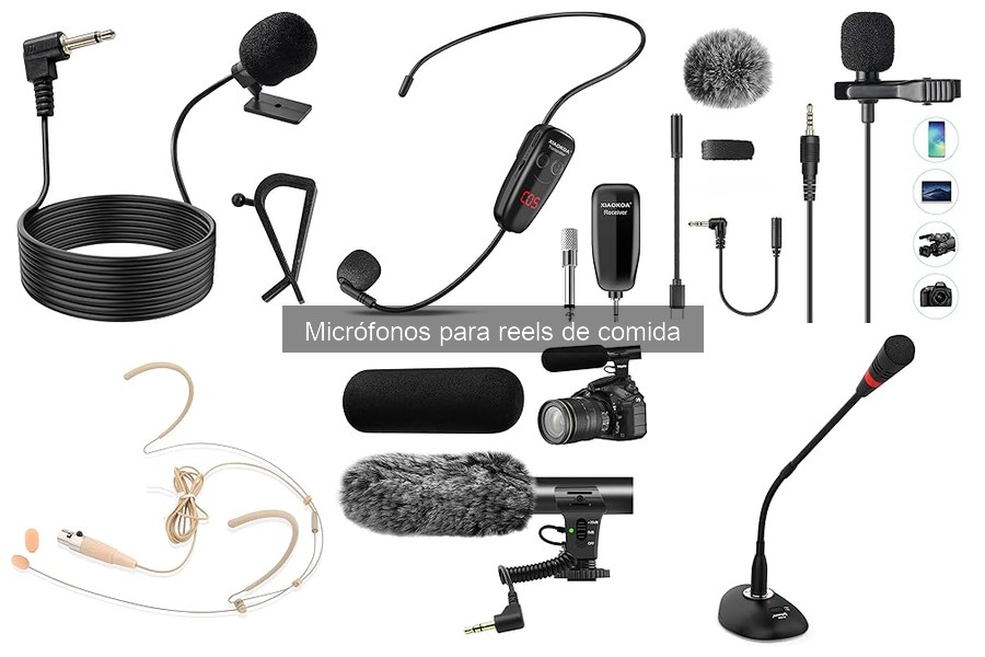 Mejores micrófonos para grabar reels de comida