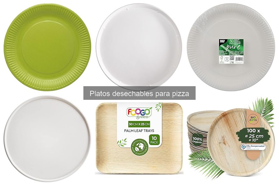 Mejores platos desechables para pizza según opiniones de clientes