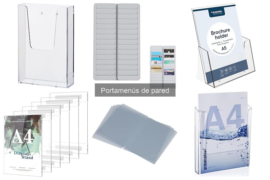 Mejores portamenús de pared para restaurantes pequeños