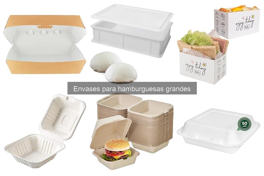 Mejores prácticas para almacenar envases de hamburguesas grandes