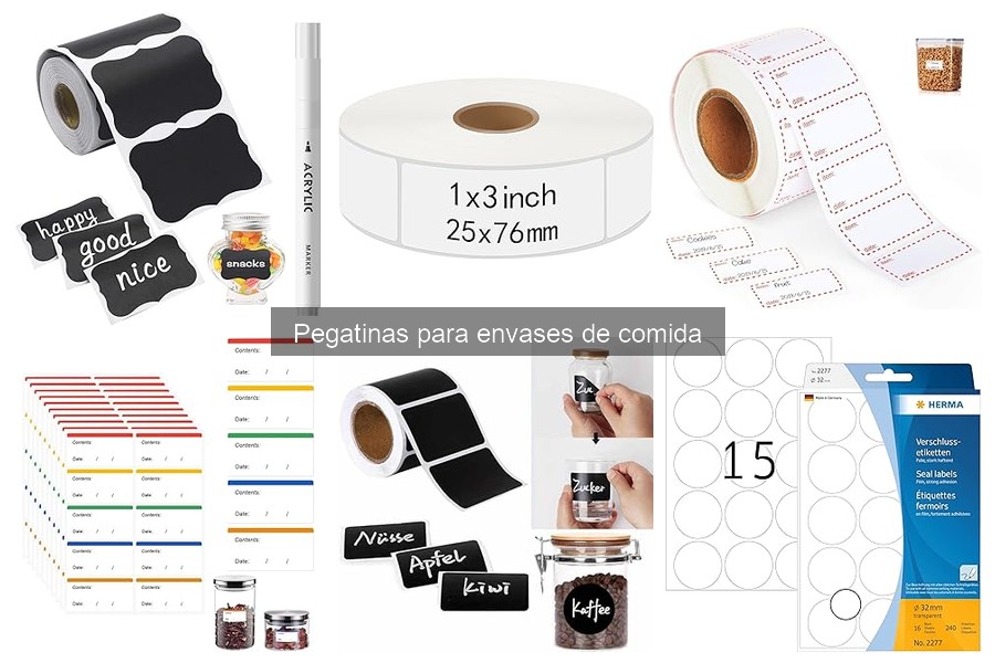 Mejores prácticas para usar pegatinas en envases de comida