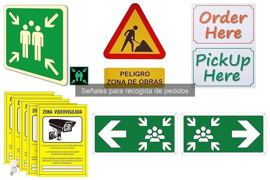 Mejores señales para recogida de pedidos en restaurantes pequeños
