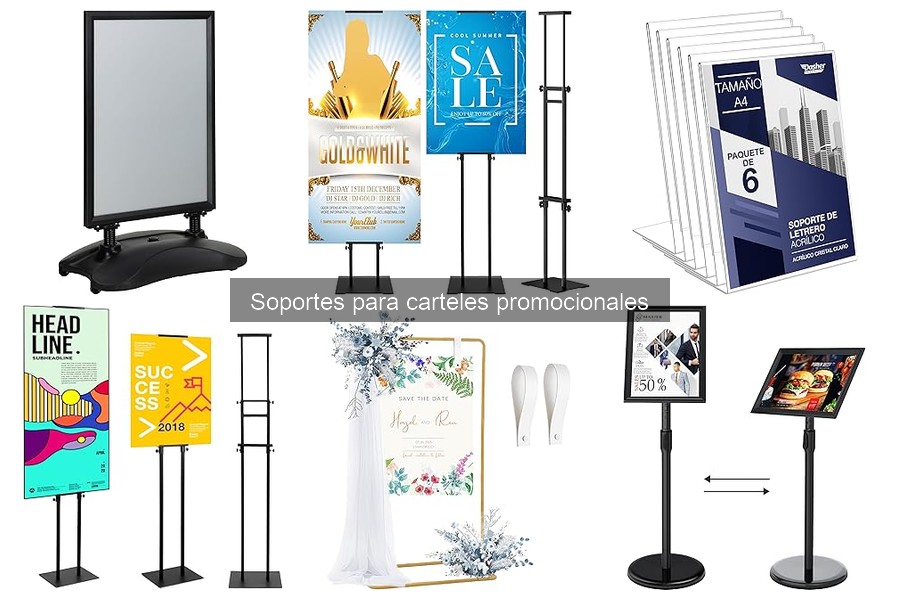 Mejores soportes para carteles promocionales en restaurantes