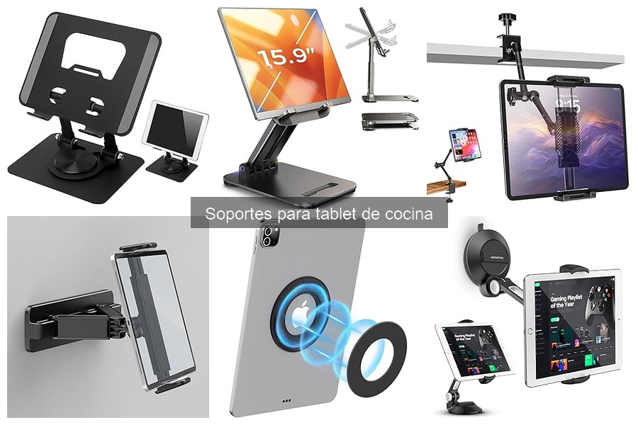 Mejores soportes para tablet de cocina: guía para chefs profesionales