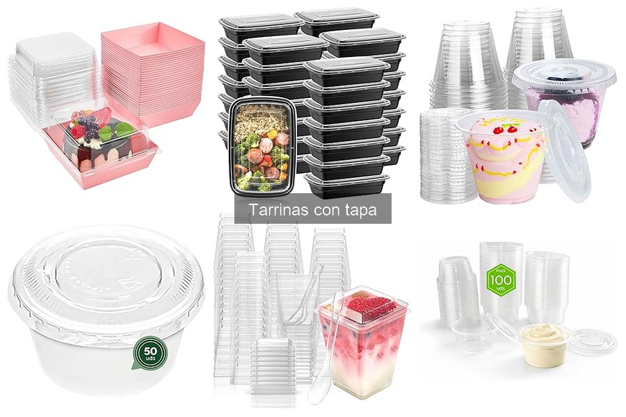 Mejores tarrinas con tapa asequibles para restaurantes