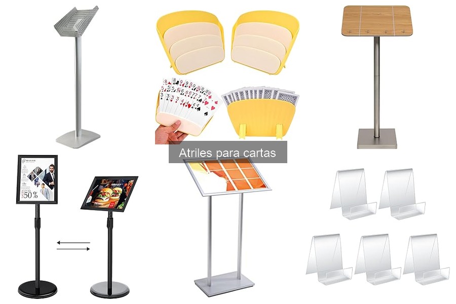 Opiniones de usuarios sobre atriles para cartas en restaurantes