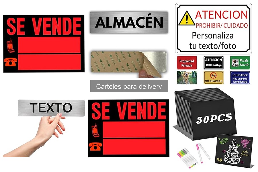 Opiniones sobre carteles de delivery: comparativa de marcas