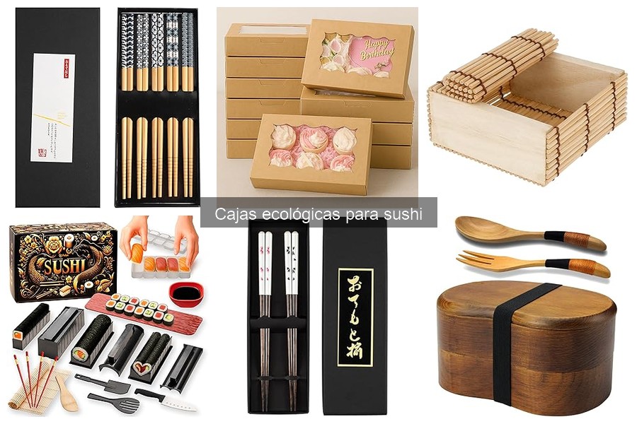 Personaliza cajas ecológicas para sushi de forma fácil