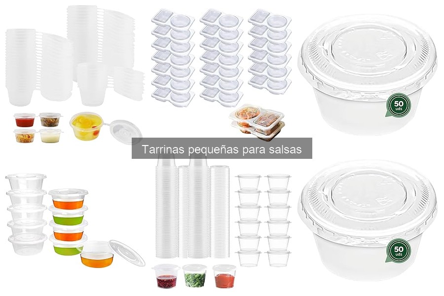 Personaliza tus tarrinas pequeñas para salsas fácilmente