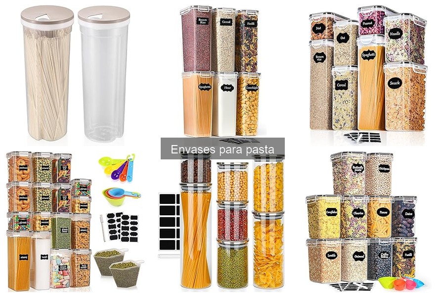 Precios de envases para pasta: opciones económicas