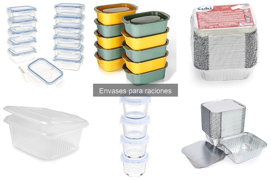 Precios de envases para raciones según proveedor