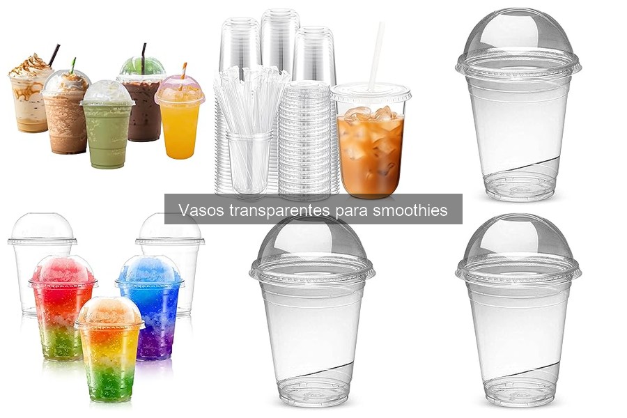 ** Precios de vasos transparentes para smoothies: opciones y rangos