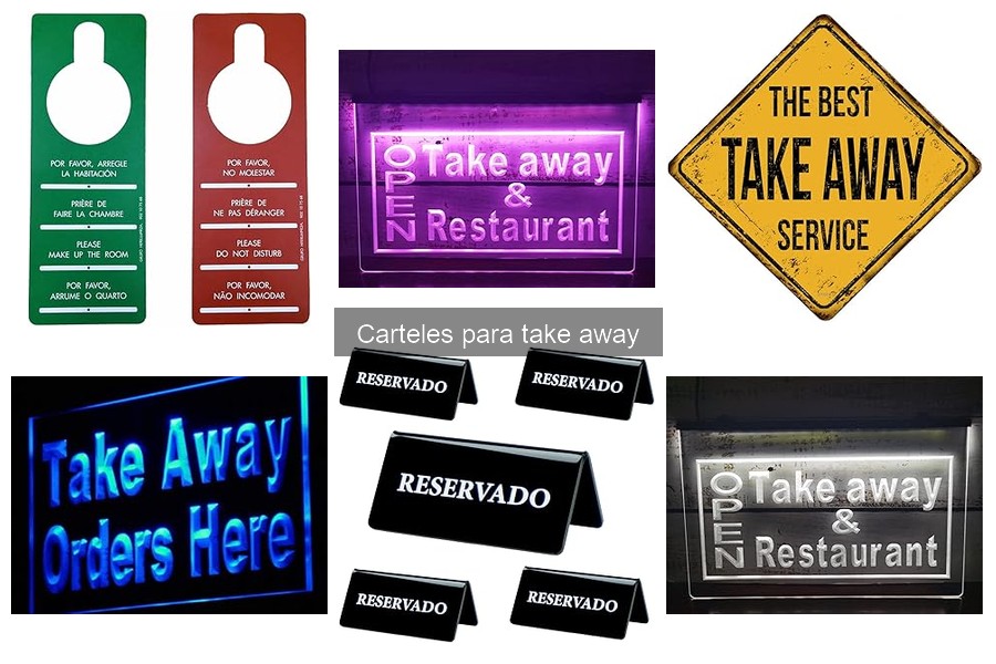 Precios promedio de carteles para take away en 2023