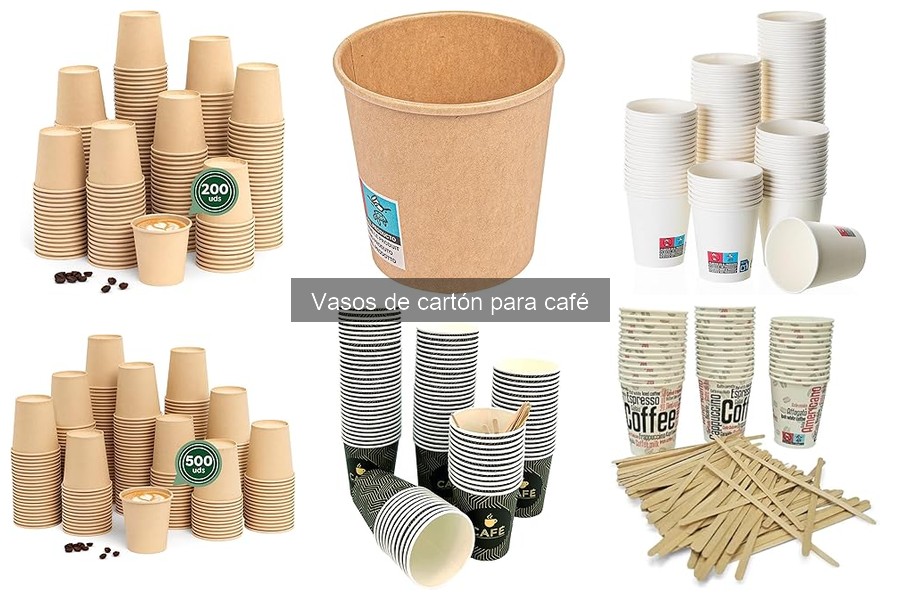 Precios promedio de vasos de cartón para café en el mercado