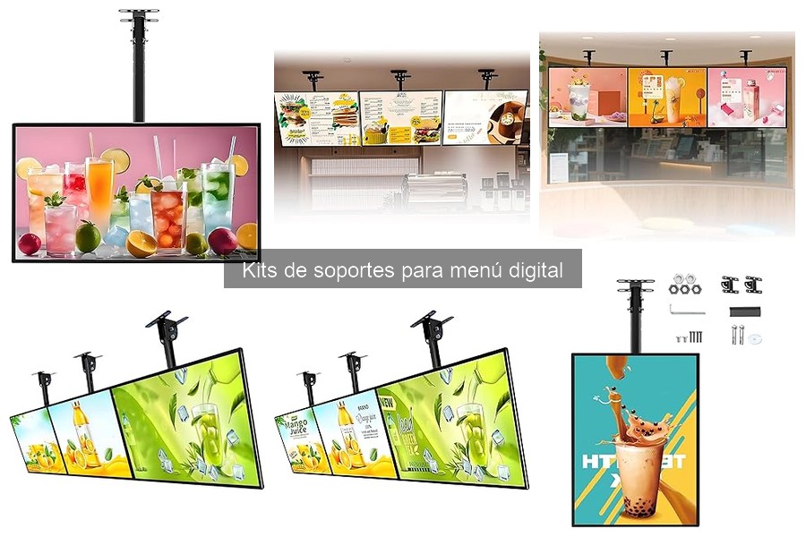 Precios y dónde comprar kits de soporte para menú digital