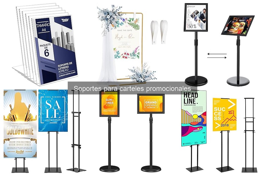 Precios y dónde comprar soportes para carteles promocionales