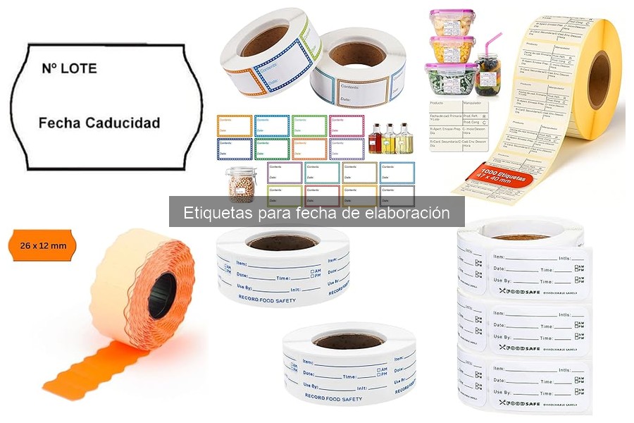 Preguntas frecuentes sobre etiquetas para fecha de elaboración