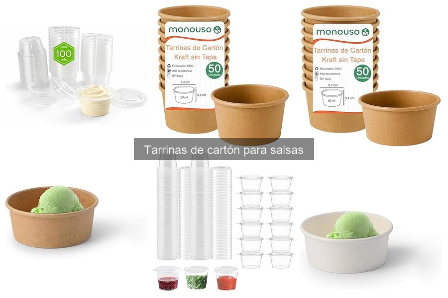 Preguntas frecuentes sobre tarrinas de cartón para salsas