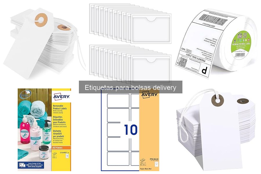 Problemas comunes con etiquetas en bolsas de delivery