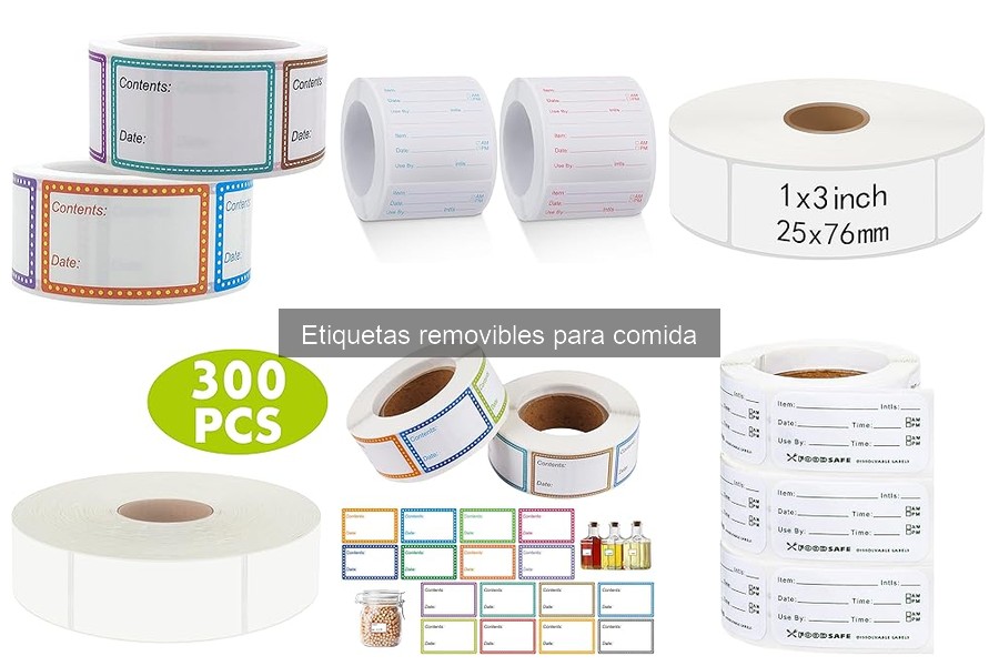 Problemas comunes con etiquetas removibles para comida