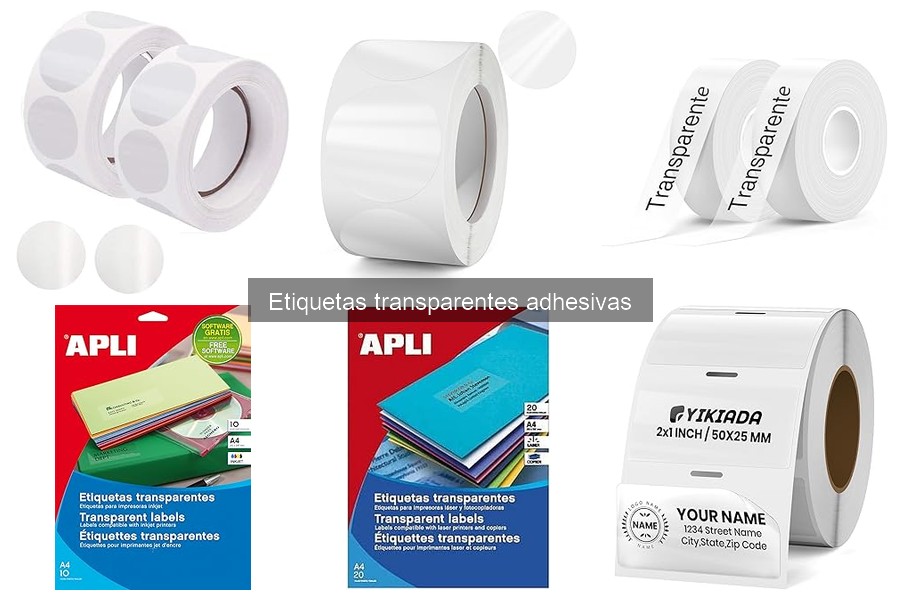 Problemas comunes con etiquetas transparentes adhesivas