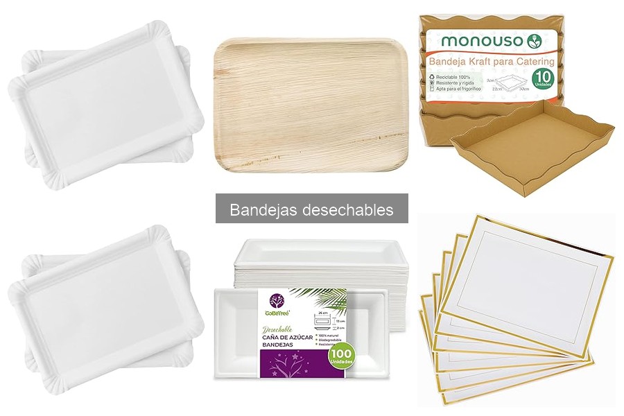 Productos complementarios ideales para bandejas desechables