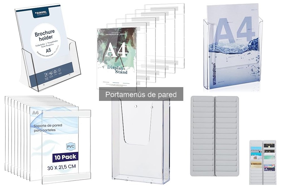 ¿Qué es un portamenús de pared? Beneficios para restaurantes