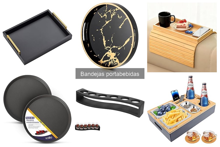 ¿Qué son las bandejas portabebidas y sus tipos?