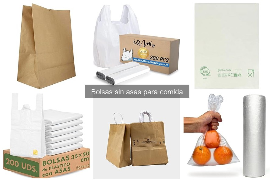 ¿Qué son las bolsas sin asas para comida? Características y Usos