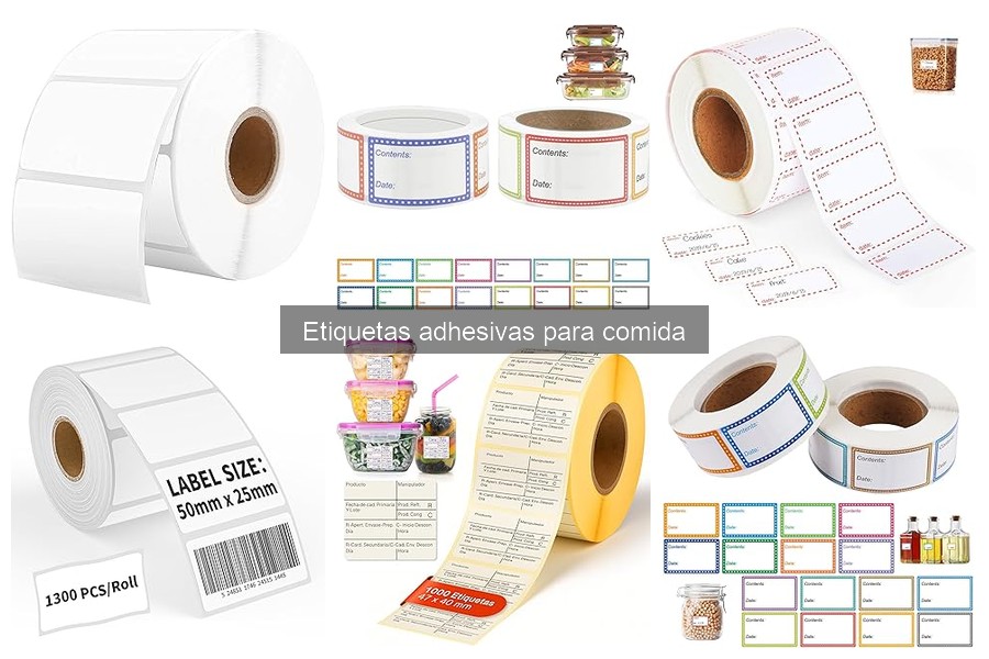¿Qué son las etiquetas adhesivas para comida? Descubre su uso
